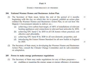 What is the Energy Security Bill and how does it impact EPCs?